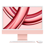 Apple iMac with 4.5K Retina display - All-in-one - M3 - RAM 8 GB - SSD 512 GB - M3 10-core GPU - GigE, 802.11ax (Wi-Fi 6E), Bluetooth 5.3 - WLAN: 802.11a/b/g/n/ac/ax (Wi-Fi 6E), Bluetooth 5.3 - Apple macOS Sonoma 14.0 -monitor: LED 24" 4480 x 2520 (4.5K) 